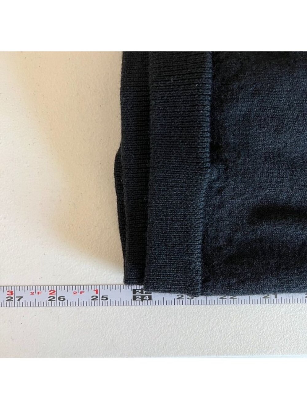 Vintage Y2K Structure Black Merino Wool V Neck Sweater Mens L Made in UK - Picture 7 of 10